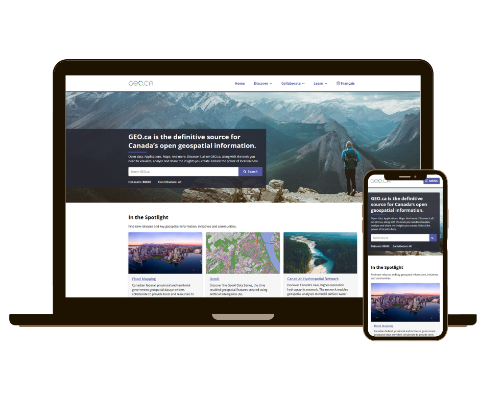 Geo.ca Homepage Mockups